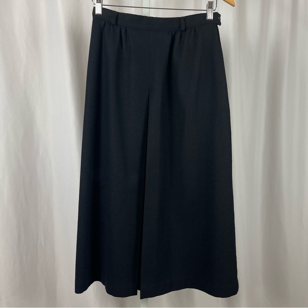 VINTAGE Koret Career Size 12 Wool Fix Box Pleat Skirt A Line Retro Winter Office